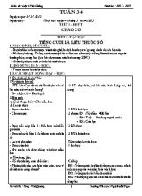 Giáo án điện tử Lớp 4 - Tuần 34 - Năm học 2014-2015 - Tòng Vinh Quang